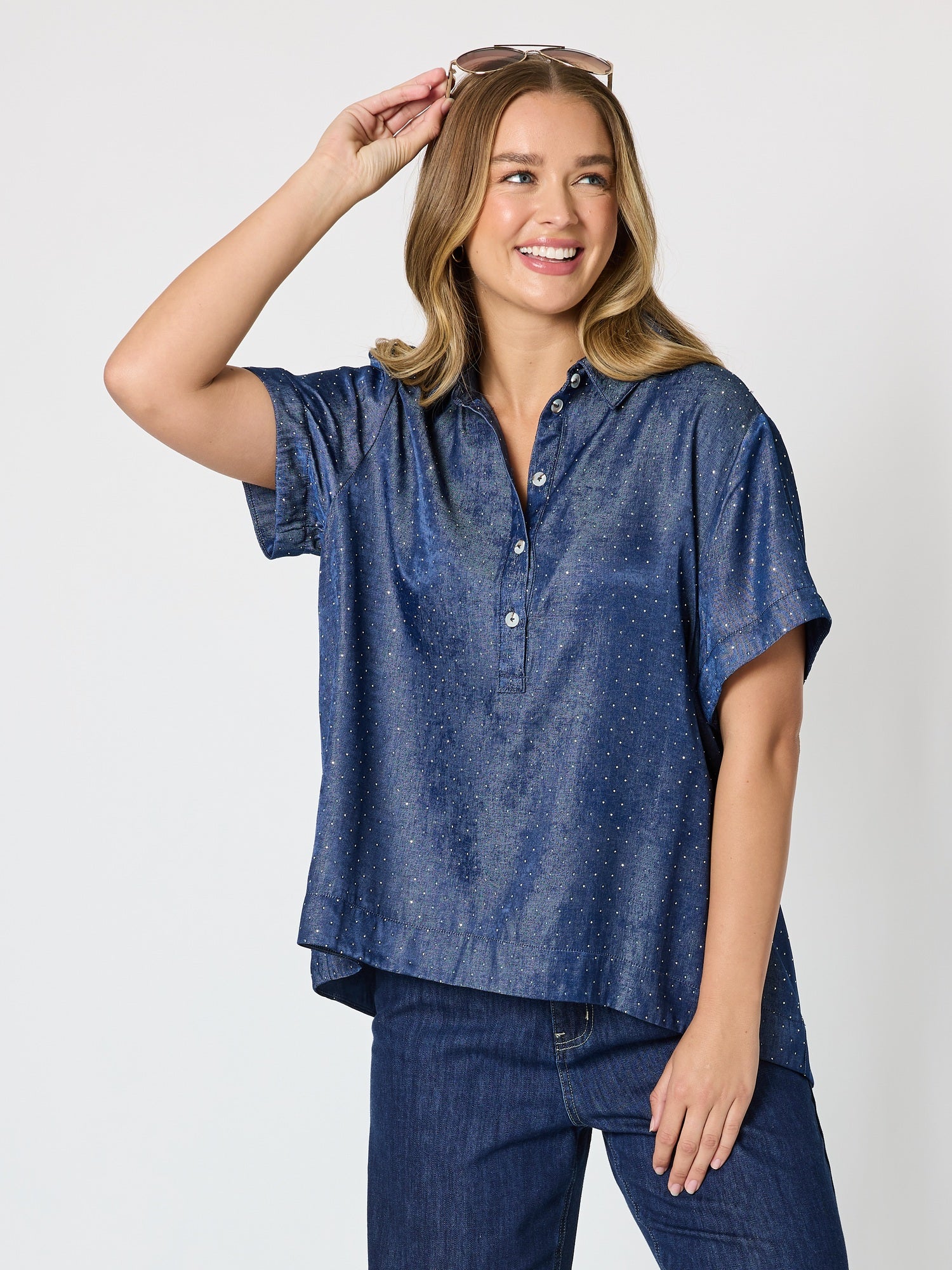 Threadz Urban Chic Diamante Top Style 49714