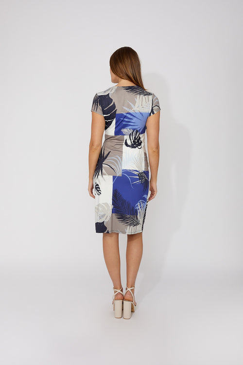 Frank Lyman Floral V-neck Wrap Dress Style 266427