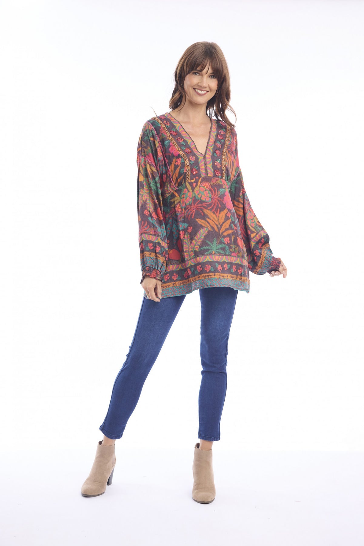 Escape Samos V -neck Top Style 92148
